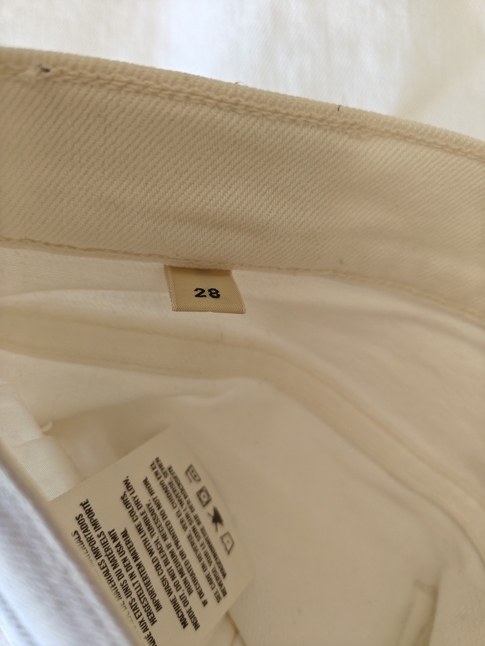 Citizens of Humanity Olivia Crop High Rise Slim White Jeans Size 28 - Picture 6 of 7